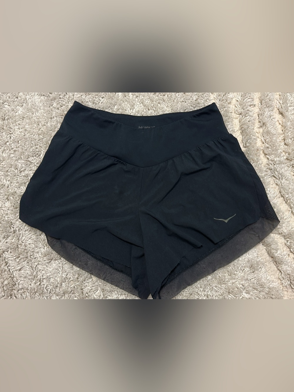 Hoka Black Women's Glide 4” Running Shorts